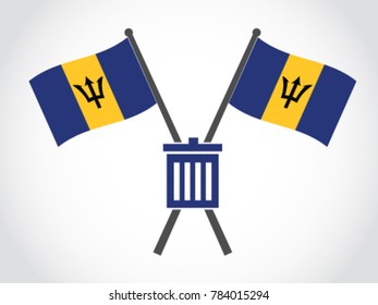 Barbados Emblem Trash