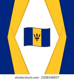 Barbados Flag Abstract Background Design Template. Barbados Independence Day Banner Social Media Post. Barbados Background