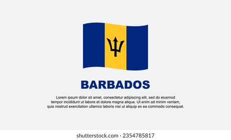 Barbados Flag Abstract Background Design Template. Barbados Independence Day Banner Social Media Vector Illustration. Barbados Background