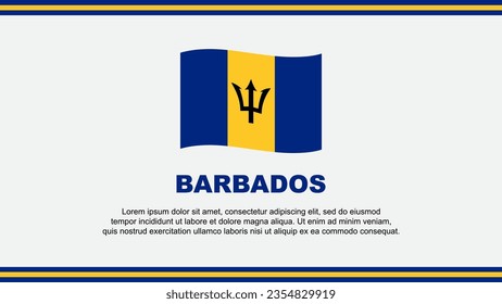 Barbados Flag Abstract Background Design Template. Barbados Independence Day Banner Social Media Vector Illustration. Barbados Design