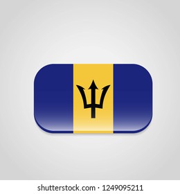 Barbados Flag Design Vector