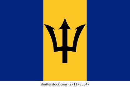 Icono de la bandera de Barbados en alta calidad