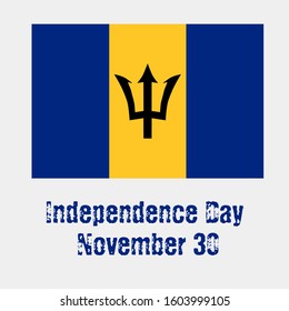 Barbados Flag, With Independence Day Drink.