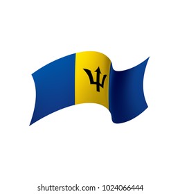 Barbados flag, vector illustration