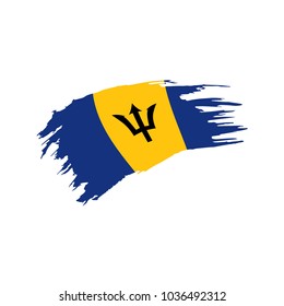 Barbados flag, vector illustration