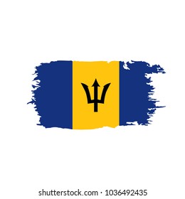 Barbados flag, vector illustration