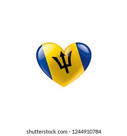 Barbados Love Heart Flag Gift Teddy Bear