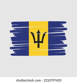 Vector de bandera de Barbados. Bandera nacional