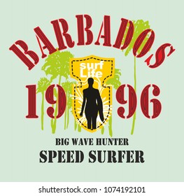 barbados graphic design vector art