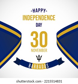 Barbados Independence Day Celebration vector design template