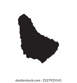 Barbados Icono de mapa Ilustración Diseño de elementos