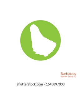 Barbados Maps Icon Logo Vector Design Template
