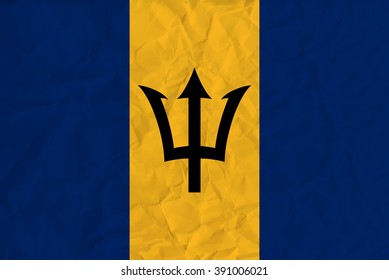  Barbados paper flag