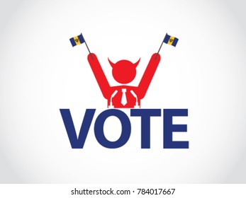 Barbados Podium Celebrate Evil Politician  Speech Election