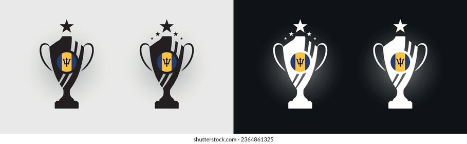 Barbados-Pokal-Pokal-Fußballmeisterin, Vektorgrafik