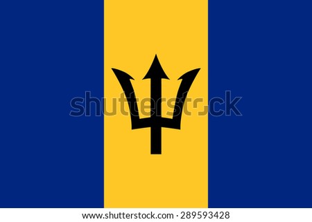 Barbados vector flag