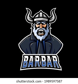 Barbar sport or esport gaming mascot logo template, for your team