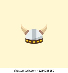 Barbarian icon flat element. Vector illustration of barbarian icon flat isolated on clean background for your web mobile app logo design.