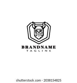 pantalla bárbara logotipo plano plantilla de diseño de icono de diseño gráfico vectorial negro moderno