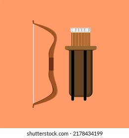 Barbarian Warrior Arrow Vector. Can be used as an icon or logo for games