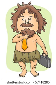 Empresario bárbaro - Vector