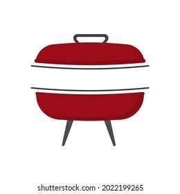 Barbecue or BBQ with copy space for text in vector Icon