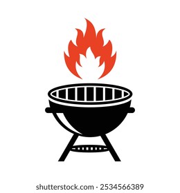 Barbecue or BBQ grill design icon vector