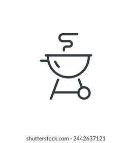 Barbecue bbq grill icon, vector illustration