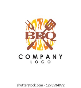 barbecue, bbq logo design vector