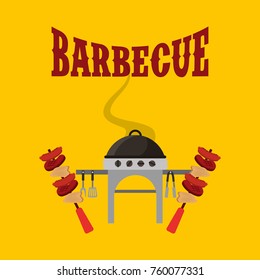 barbecue celebration concept icons