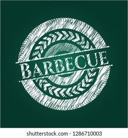Barbecue chalk emblem