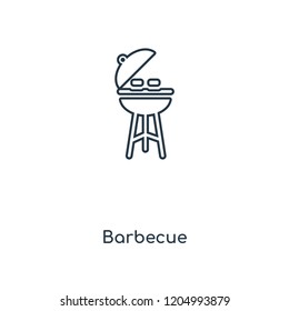 Barbecue concept line icon. Linear Barbecue concept outline symbol design. This simple element illustration can be used for web and mobile UI/UX.