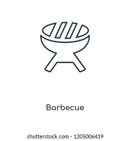Barbecue concept line icon. Linear Barbecue concept outline symbol design. This simple element illustration can be used for web and mobile UI/UX.