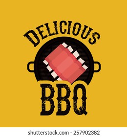 barbecue design, vector illustration