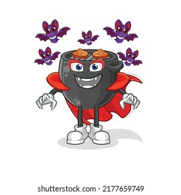 ilustración de barbacoa Dracula. vector de caracteres