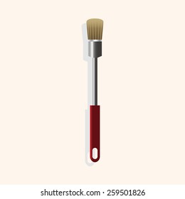barbecue equipment clip and fork theme elements