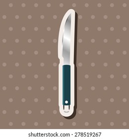 barbecue equipment clip and fork theme elements