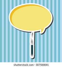 barbecue equipment clip and fork theme elements