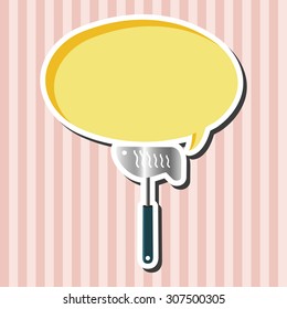 barbecue equipment clip and fork theme elements