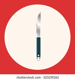 barbecue equipment clip and fork theme elements