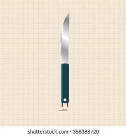 barbecue equipment clip and fork theme elements