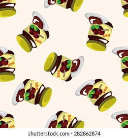 barbecue equipment sauce ,seamless pattern