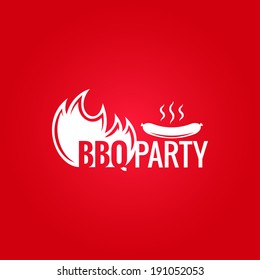 barbecue fire design background