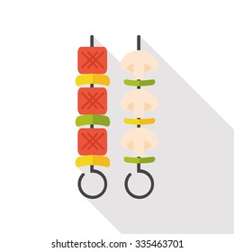 barbecue flat icon