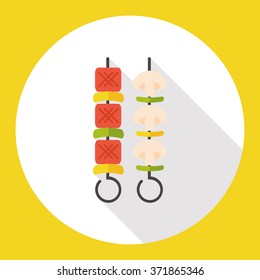 barbecue flat icon