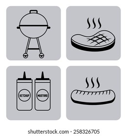 barbecue food  design, vector illustration eps10 graphic 