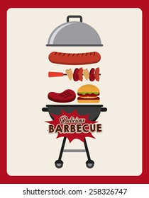 barbecue food  design, vector illustration eps10 graphic 