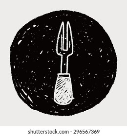 Barbecue fork doodle