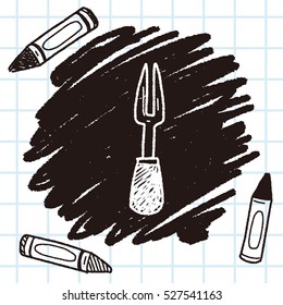 Barbecue fork doodle