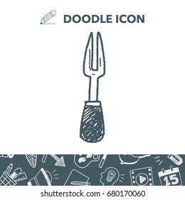 Barbecue fork doodle